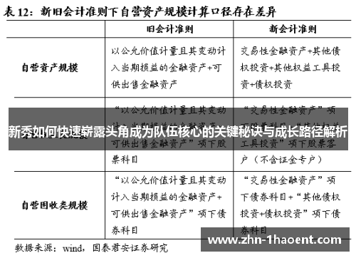新秀如何快速崭露头角成为队伍核心的关键秘诀与成长路径解析