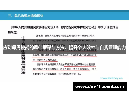 应对每周挑战的最佳策略与方法,提升个人效率与自我管理能力 应对每周挑战的最佳策略与方法,提升个人效率与自我管理能力